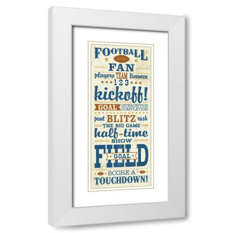 Sport Lover I Brown White Modern Wood Framed Art Print with Double Matting by Pela Studio