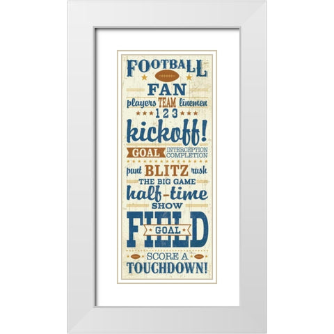 Sport Lover I Brown White Modern Wood Framed Art Print with Double Matting by Pela Studio