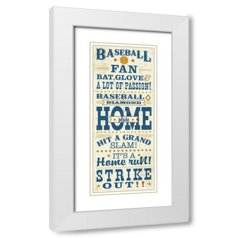 Sport Lover II Brown White Modern Wood Framed Art Print with Double Matting by Pela Studio