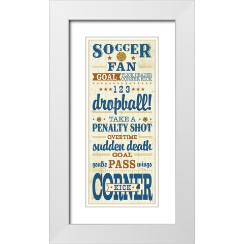 Sport Lover III Brown White Modern Wood Framed Art Print with Double Matting by Pela Studio