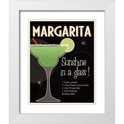 Cocktail Hour I White Modern Wood Framed Art Print with Double Matting by Pela Studio