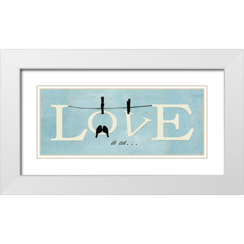 Well Said I White Modern Wood Framed Art Print with Double Matting by ERR, Pela