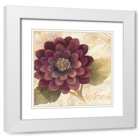 Abundant Floral II White Modern Wood Framed Art Print with Double Matting by Hristova, Albena