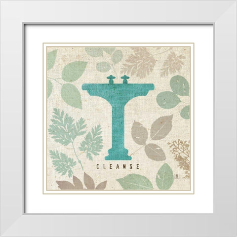 Forest Bath I White Modern Wood Framed Art Print with Double Matting by Studio Mousseau