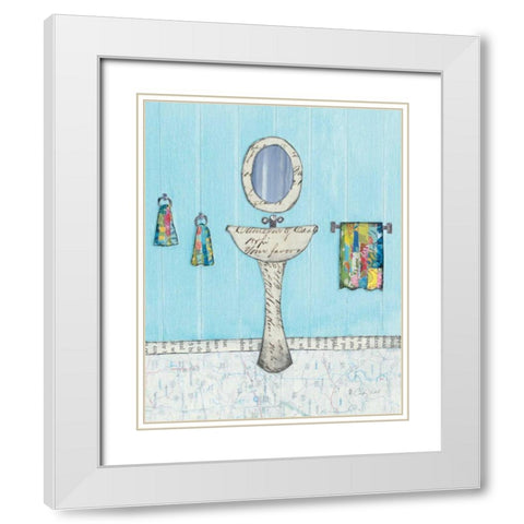 Finding Your Way I White Modern Wood Framed Art Print with Double Matting by Prahl, Courtney