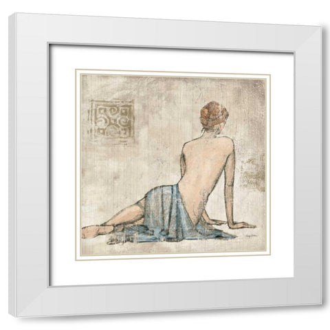 Figure Study I White Modern Wood Framed Art Print with Double Matting by Tillmon, Avery