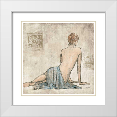 Figure Study I White Modern Wood Framed Art Print with Double Matting by Tillmon, Avery