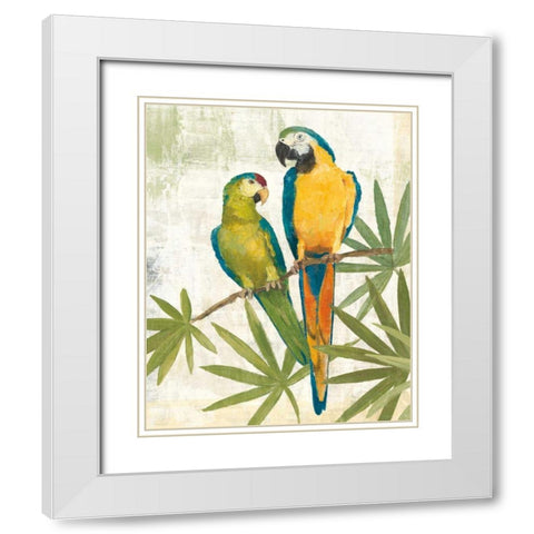 Birds of a Feather III White Modern Wood Framed Art Print with Double Matting by Tillmon, Avery