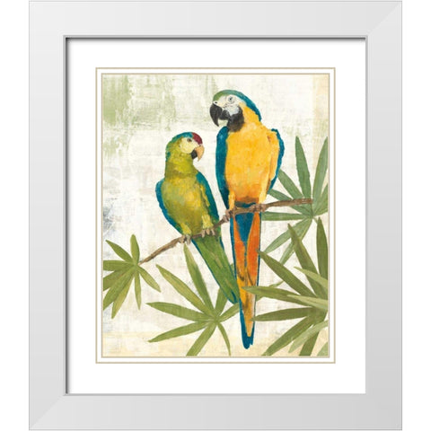 Birds of a Feather III White Modern Wood Framed Art Print with Double Matting by Tillmon, Avery