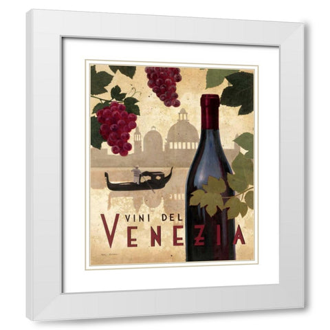 Wine Festival II White Modern Wood Framed Art Print with Double Matting by Fabiano, Marco