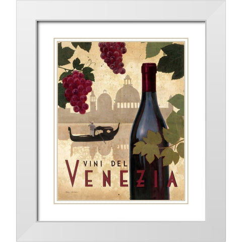 Wine Festival II White Modern Wood Framed Art Print with Double Matting by Fabiano, Marco