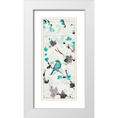 Flowing III White Modern Wood Framed Art Print with Double Matting by ERR, Pela
