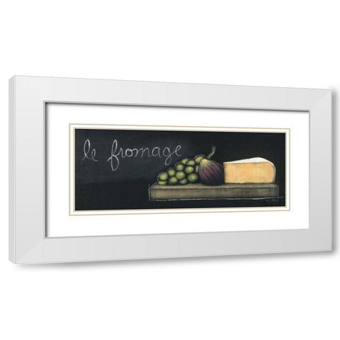 Chalkboard Menu III - Fromage White Modern Wood Framed Art Print with Double Matting by Adams, Emily