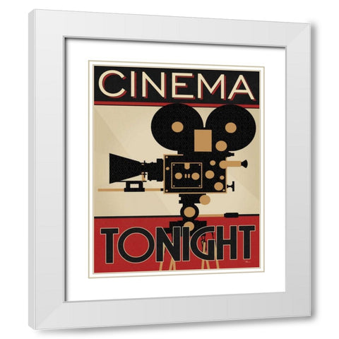 Directors Cut II White Modern Wood Framed Art Print with Double Matting by Pela Studio