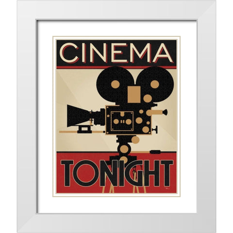 Directors Cut II White Modern Wood Framed Art Print with Double Matting by Pela Studio