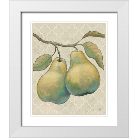 Lovely Fruits I Neutral  Crop White Modern Wood Framed Art Print with Double Matting by Brissonnet, Daphne