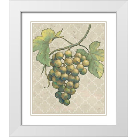 Lovely Fruits IV Neutral Crop White Modern Wood Framed Art Print with Double Matting by Brissonnet, Daphne