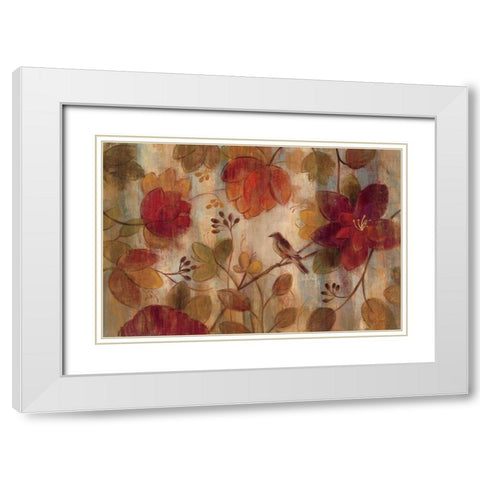 Exotic Garden White Modern Wood Framed Art Print with Double Matting by Vassileva, Silvia