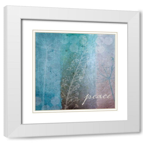 Ethereal Inspirational Square I White Modern Wood Framed Art Print with Double Matting by Wild Apple Portfolio
