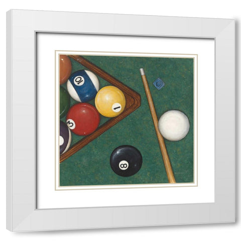 Pool White Modern Wood Framed Art Print with Double Matting by Brown, David Carter