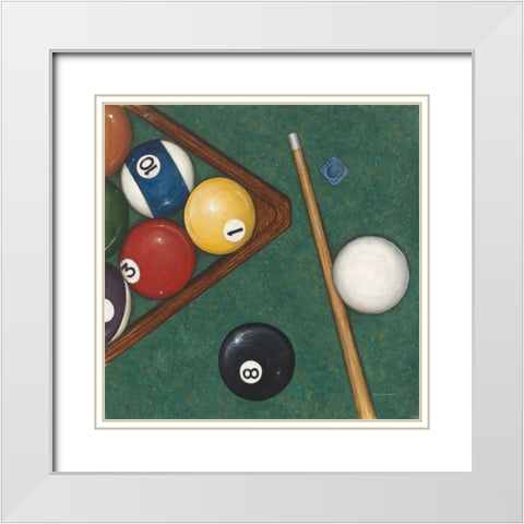 Pool White Modern Wood Framed Art Print with Double Matting by Brown, David Carter