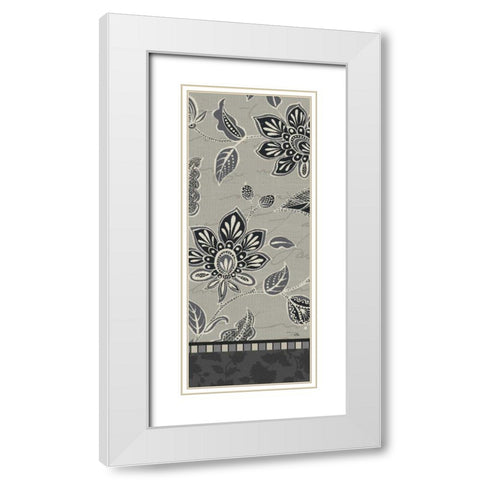 Garden Drawings Dark V White Modern Wood Framed Art Print with Double Matting by ERR, Pela