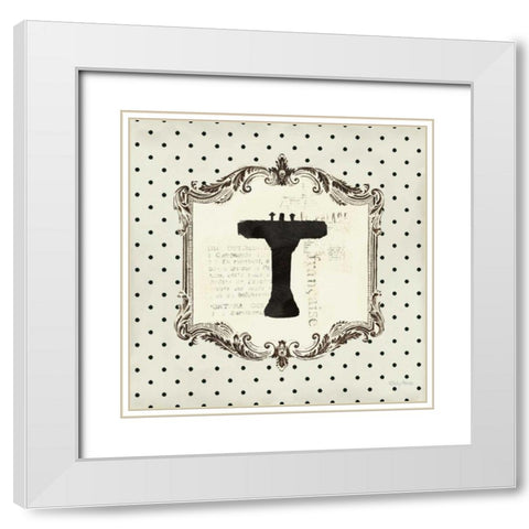 Cartouche Sink White Modern Wood Framed Art Print with Double Matting by Adams, Emily