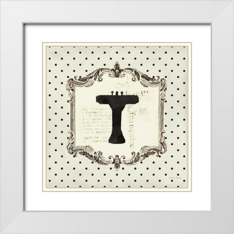 Cartouche Sink White Modern Wood Framed Art Print with Double Matting by Adams, Emily