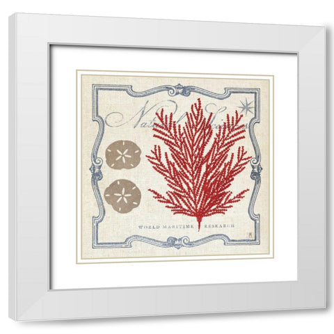 Pacific Sea Fern White Modern Wood Framed Art Print with Double Matting by Studio Mousseau