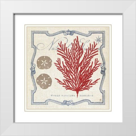 Pacific Sea Fern White Modern Wood Framed Art Print with Double Matting by Studio Mousseau