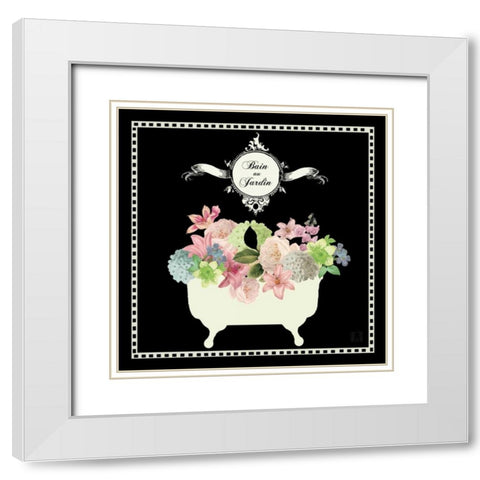 Bain du Jardin I Black White Modern Wood Framed Art Print with Double Matting by Mousseau, Studio
