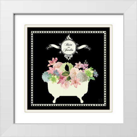 Bain du Jardin I Black White Modern Wood Framed Art Print with Double Matting by Mousseau, Studio