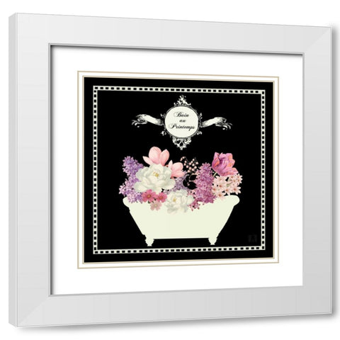 Bain du Jardin II Black White Modern Wood Framed Art Print with Double Matting by Mousseau, Studio