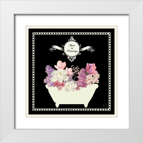 Bain du Jardin II Black White Modern Wood Framed Art Print with Double Matting by Mousseau, Studio