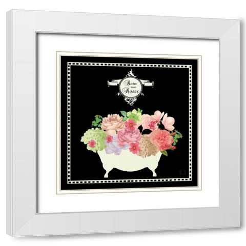 Bain du Jardin III Black White Modern Wood Framed Art Print with Double Matting by Mousseau, Studio