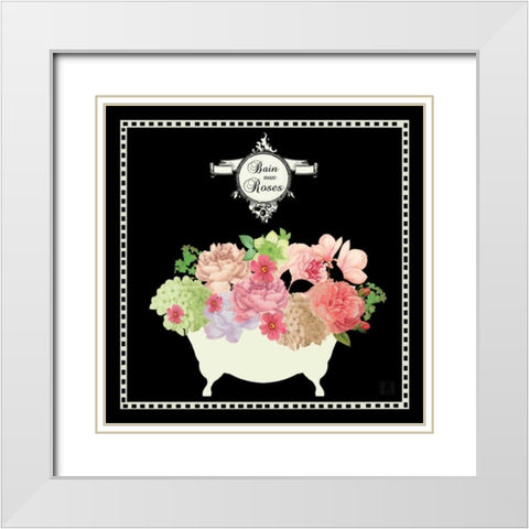 Bain du Jardin III Black White Modern Wood Framed Art Print with Double Matting by Mousseau, Studio