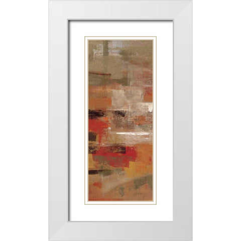 Flamenco Steps Panel I White Modern Wood Framed Art Print with Double Matting by Vassileva, Silvia