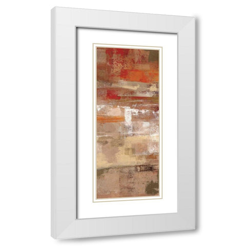 Flamenco Steps Panel II White Modern Wood Framed Art Print with Double Matting by Vassileva, Silvia