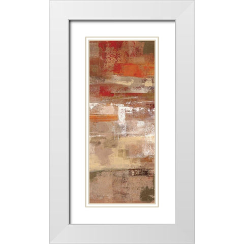 Flamenco Steps Panel II White Modern Wood Framed Art Print with Double Matting by Vassileva, Silvia