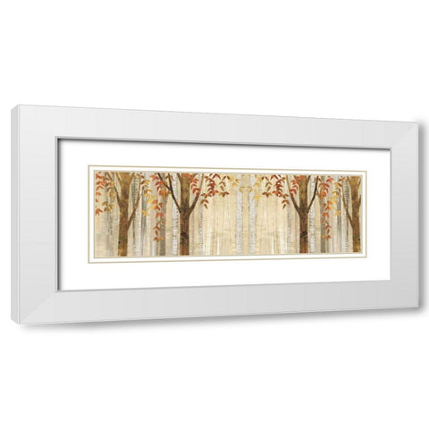 Down to the Woods Autumn Crop White Modern Wood Framed Art Print with Double Matting by Tillmon, Avery