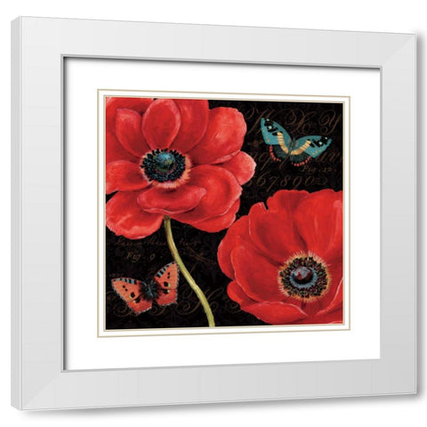 Petals and Wings II White Modern Wood Framed Art Print with Double Matting by Brissonnet, Daphne