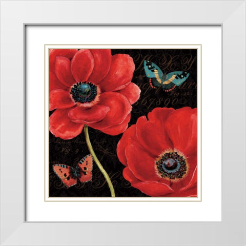 Petals and Wings II White Modern Wood Framed Art Print with Double Matting by Brissonnet, Daphne