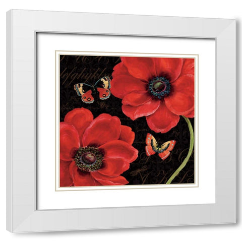 Petals and Wings III White Modern Wood Framed Art Print with Double Matting by Brissonnet, Daphne