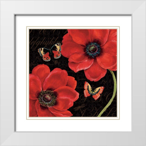 Petals and Wings III White Modern Wood Framed Art Print with Double Matting by Brissonnet, Daphne