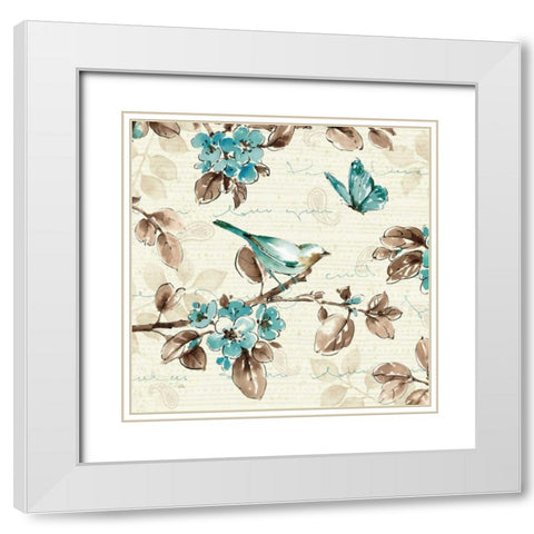 Wing Prints III White Modern Wood Framed Art Print with Double Matting by Pela