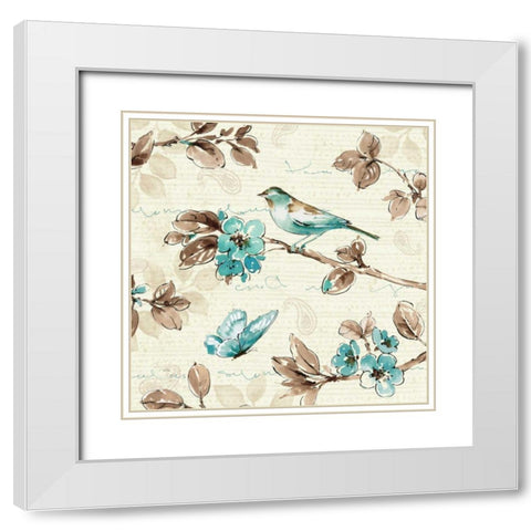 Wing Prints IV White Modern Wood Framed Art Print with Double Matting by Pela