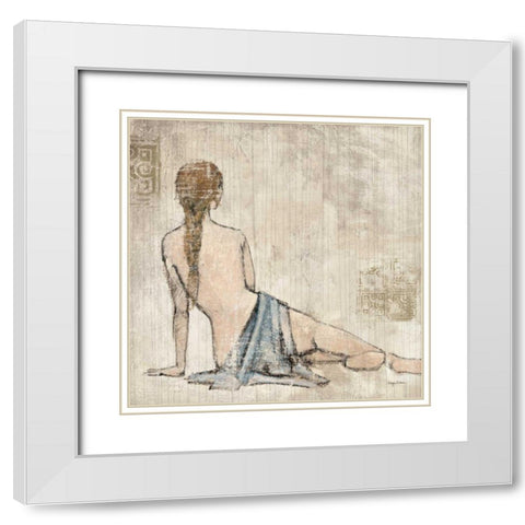 Figure Study II White Modern Wood Framed Art Print with Double Matting by Tillmon, Avery
