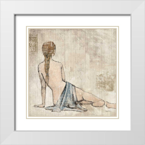 Figure Study II White Modern Wood Framed Art Print with Double Matting by Tillmon, Avery