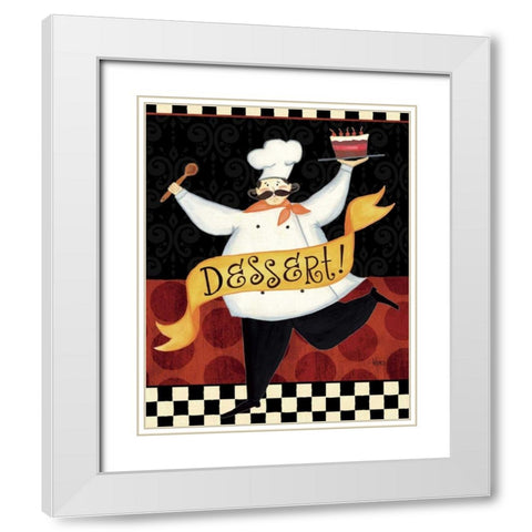 Bon Appetit II White Modern Wood Framed Art Print with Double Matting by Charron, Veronique