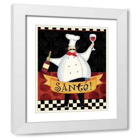 Bon Appetit III White Modern Wood Framed Art Print with Double Matting by Charron, Veronique